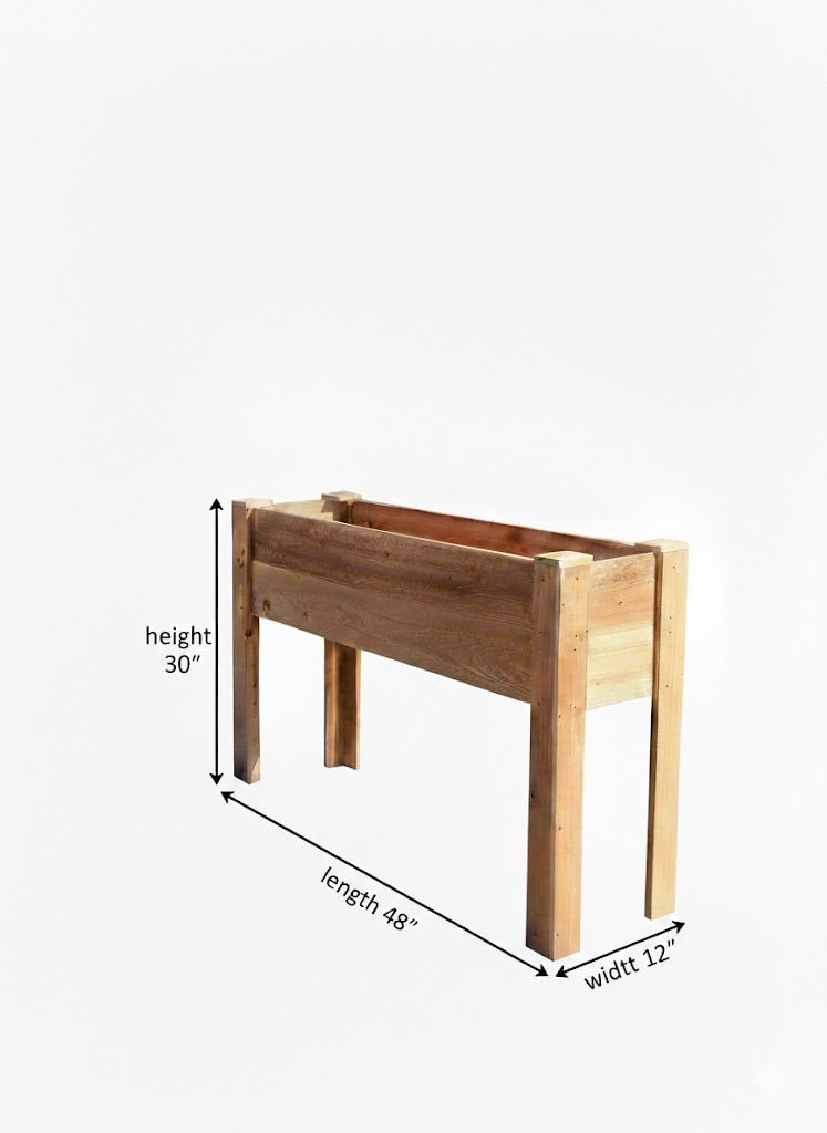 Slim Balcony 2 Tall (48"L x 12"W x 11"D) 30" Tall